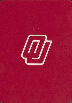 1982 Oklahoma Sooners Playing Cards #NNO Joe Washington Back