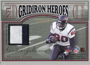 2004 Fleer Sweet Sigs - Gridiron Heroes Jersey Duals #GHD-DC/AJ David Carr / Andre Johnson Back