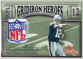 2004 Fleer Sweet Sigs - Gridiron Heroes Jersey Masterpiece NFL Logo #GH-TB Tom Brady Front