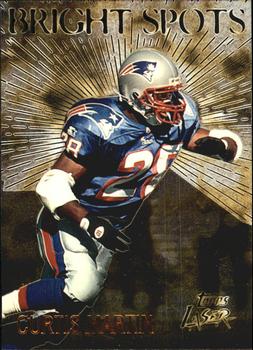 1996 Topps Laser - Bright Spots #1 Curtis Martin Front