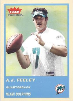 2004 Fleer Tradition - Blue #49 A.J. Feeley Front