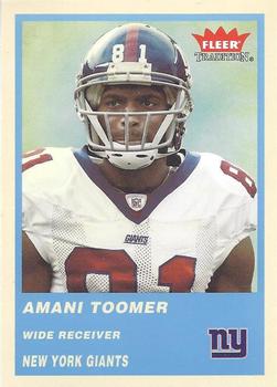 2004 Fleer Tradition - Blue #122 Amani Toomer Front