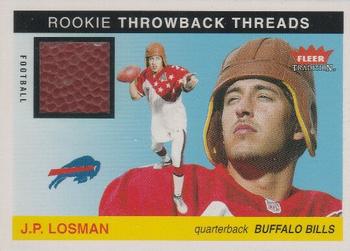 2004 Fleer Tradition - Rookie Throwback Threads Footballs #TT-JL J.P. Losman Front