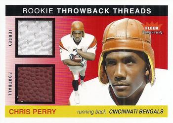 2004 Fleer Tradition - Rookie Throwback Threads Jersey/Ball #TT-CP Chris Perry Front
