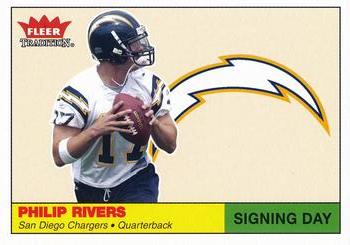 2004 Fleer Tradition - Signing Day #10 SD Philip Rivers Front
