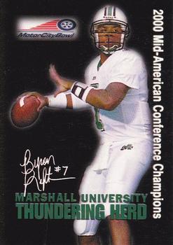 2000 Marshall Thundering Herd Motor City Bowl #NNO Byron Leftwich Front