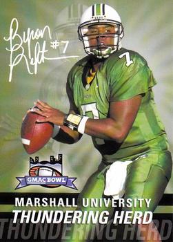 2001 Marshall Thundering Herd GMAC Bowl #NNO Byron Leftwich Front