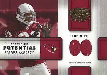 2004 Leaf Certified Materials - Certified Potential Jersey Infinite #CP-7 Bryant Johnson Front