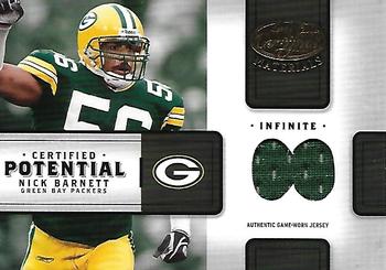 2004 Leaf Certified Materials - Certified Potential Jersey Infinite #CP-21 Nick Barnett Front