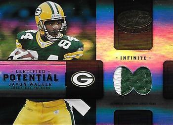 2004 Leaf Certified Materials - Certified Potential Jersey Infinite Prime #CP-15 Javon Walker Front