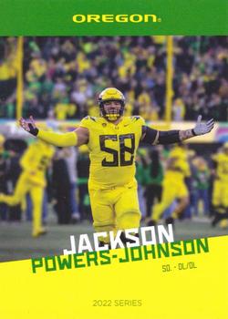 2022 ONIT Athlete Oregon Ducks #NNO Jackson Powers-Johnson Front