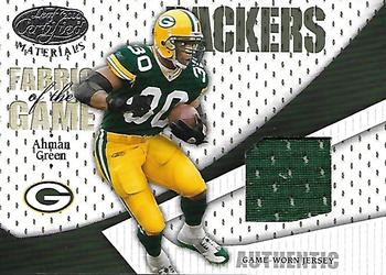 2004 Leaf Certified Materials - Fabric of the Game #FG-2 Ahman Green Front