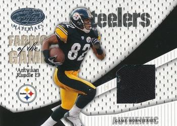 2004 Leaf Certified Materials - Fabric of the Game #FG-5 Antwaan Randle El Front
