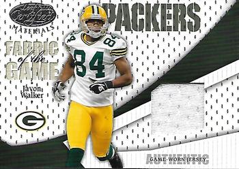 2004 Leaf Certified Materials - Fabric of the Game #FG-46 Javon Walker Front