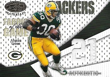 2004 Leaf Certified Materials - Fabric of the Game 21st Century #FG-2 Ahman Green Front