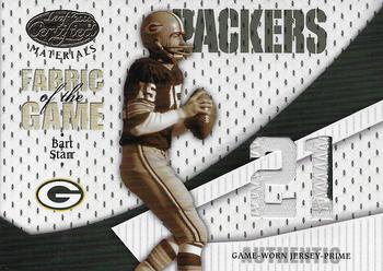 2004 Leaf Certified Materials - Fabric of the Game 21st Century #FG-7 Bart Starr Front