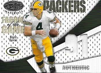 2004 Leaf Certified Materials - Fabric of the Game Debut Year #FG-9 Brett Favre Front