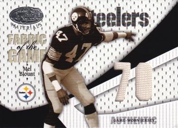 2004 Leaf Certified Materials - Fabric of the Game Debut Year #FG-69 Mel Blount Front