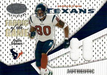 2004 Leaf Certified Materials - Fabric of the Game Jersey Number #FG-3 Andre Johnson Front