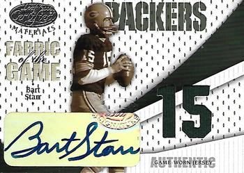 2004 Leaf Certified Materials - Fabric of the Game Jersey Number #FG-7 Bart Starr Front