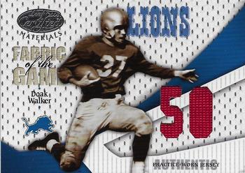 2004 Leaf Certified Materials - Fabric of the Game Jersey Number #FG-27 Doak Walker Front