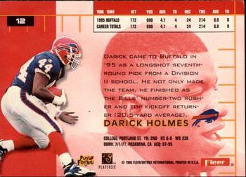 1996 Ultra #12 Darick Holmes Back