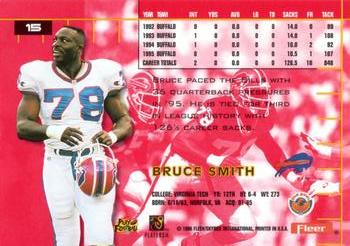 1996 Ultra #15 Bruce Smith Back