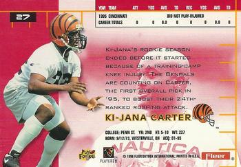 1996 Ultra #27 Ki-Jana Carter Back