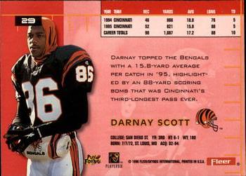 1996 Ultra #29 Darnay Scott Back