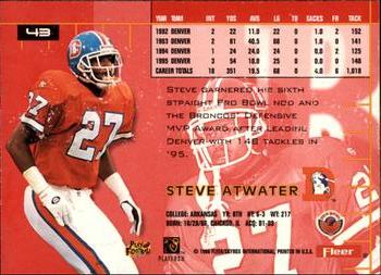 1996 Ultra #43 Steve Atwater Back