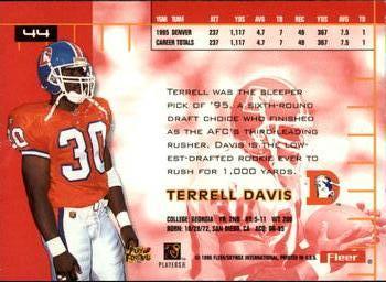 1996 Ultra #44 Terrell Davis Back