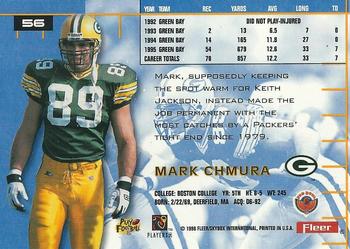 1996 Ultra #56 Mark Chmura Back