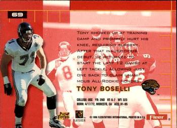 1996 Ultra #69 Tony Boselli Back