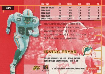 1996 Ultra #81 Irving Fryar Back