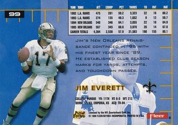 1996 Ultra #99 Jim Everett Back