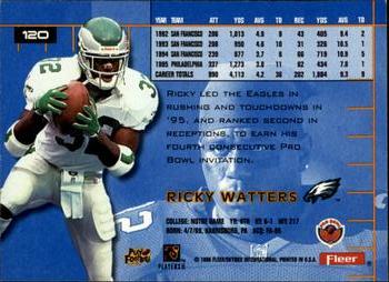 1996 Ultra #120 Ricky Watters Back