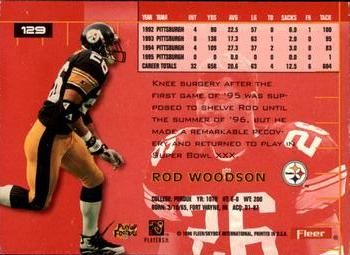 1996 Ultra #129 Rod Woodson Back