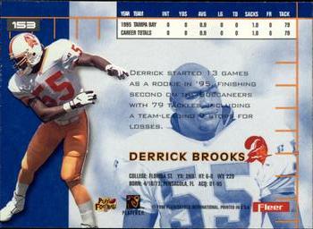 1996 Ultra #153 Derrick Brooks Back