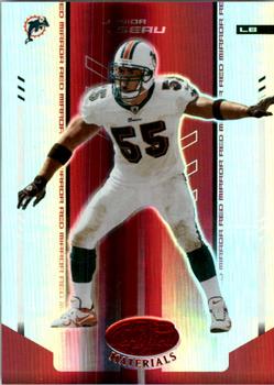2004 Leaf Certified Materials - Mirror Red #64 Junior Seau Front