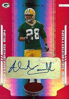 2004 Leaf Certified Materials - Mirror Red Signatures #152 Ahmad Carroll Front