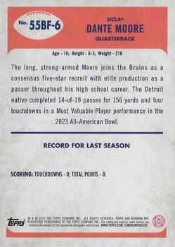 2023 Bowman University Chrome - 1955 Bowman Football #55BF-6 Dante Moore Back