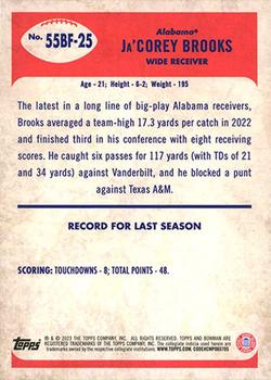 2023 Bowman University Chrome - 1955 Bowman Football #55BF-25 Ja'Corey Brooks Back