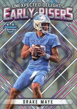 2023 Bowman University Chrome - Unexpected Delights Early Risers #ER-2 Drake Maye Front