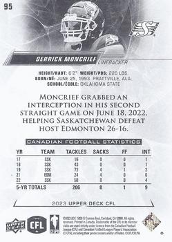 2023 Upper Deck CFL #95 Derrick Moncrief Back