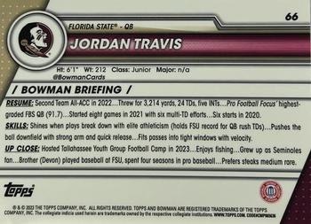 2023 Bowman University Chrome - X-Fractor #66 Jordan Travis Back