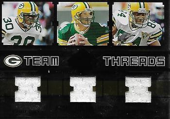 2004 Leaf Limited - Team Threads Triple #TT-7 Ahman Green / Brett Favre / Sterling Sharpe Front