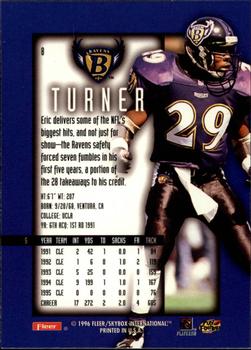 1996 Ultra Sensations #8 Eric Turner Back