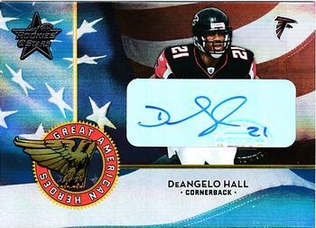 2004 Leaf Rookies & Stars - Great American Heroes Autographs #GAH-22 DeAngelo Hall Front