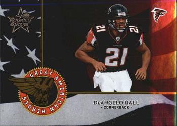 2004 Leaf Rookies & Stars - Great American Heroes Blue #GAH-22 DeAngelo Hall Front