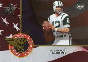 2004 Leaf Rookies & Stars - Great American Heroes Red #GAH-9 Joe Namath Front